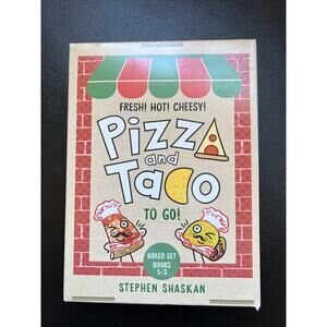 Pizza and Taco to Go! 3-Book Boxed Set Graphic Novels Cartoon Early Reader 2021